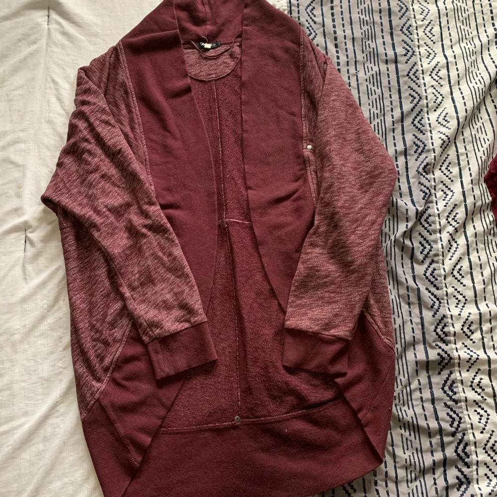 Burgundy Cardigan